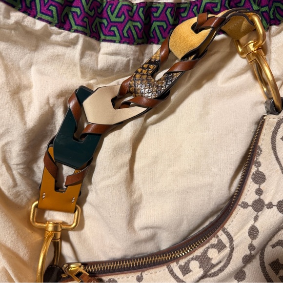 Tory Burch Beige and Gray Shoulder Bag - Picture 6 of 8